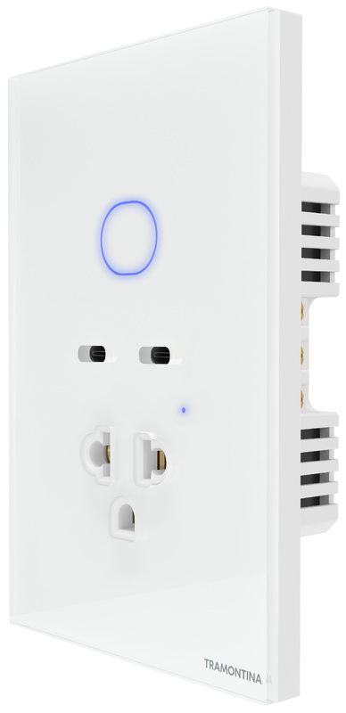 INTERRUPTOR SMART + 1 TOMA 15A + 2USB-C