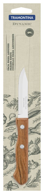 CUCHILLO MONDADOR 3" CON MANGO DE MADERA NATURAL