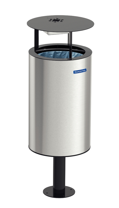 BASURERO INOX INST MESSINA 55L