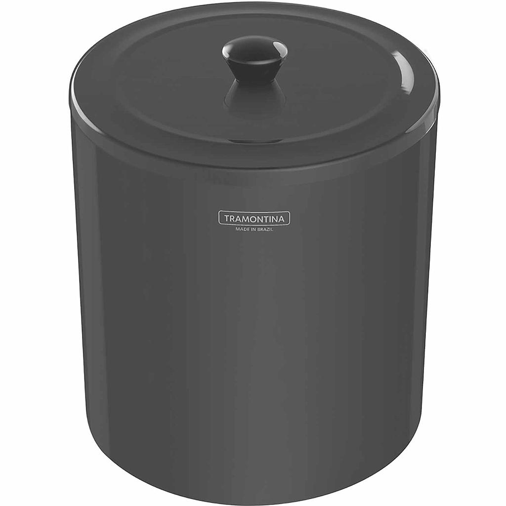 BASURERO UTIL BLACK 5 L, EN ACERO INOX,