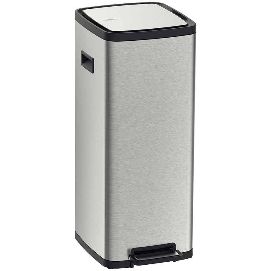 BASURERO OCTOS 20 L., CON PEDAL, EN ACERO INOX.