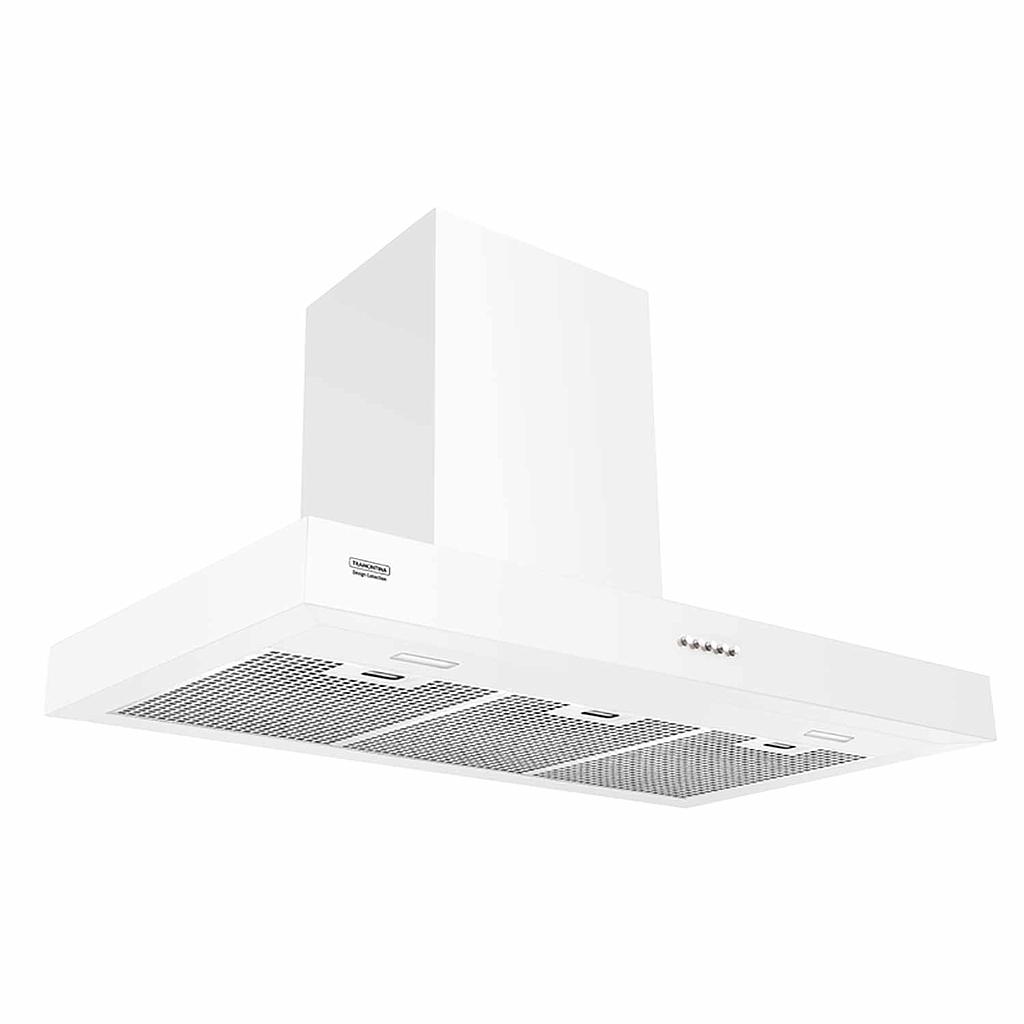 - CAMPANA DE PARED NEW COLORFUL WHITE 90, DESIGN COLLECTION, EN ACERO INOX., 90 CM