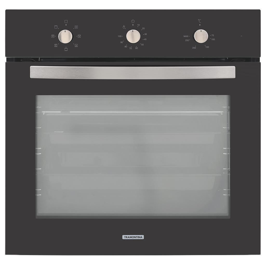 - HORNO ELECTRICO DE EMPOTRAR NEW GLASS COOK BLACK 60, CON 7 FUNCIONES, EN VIDRIO TEMPLADO, 71 L