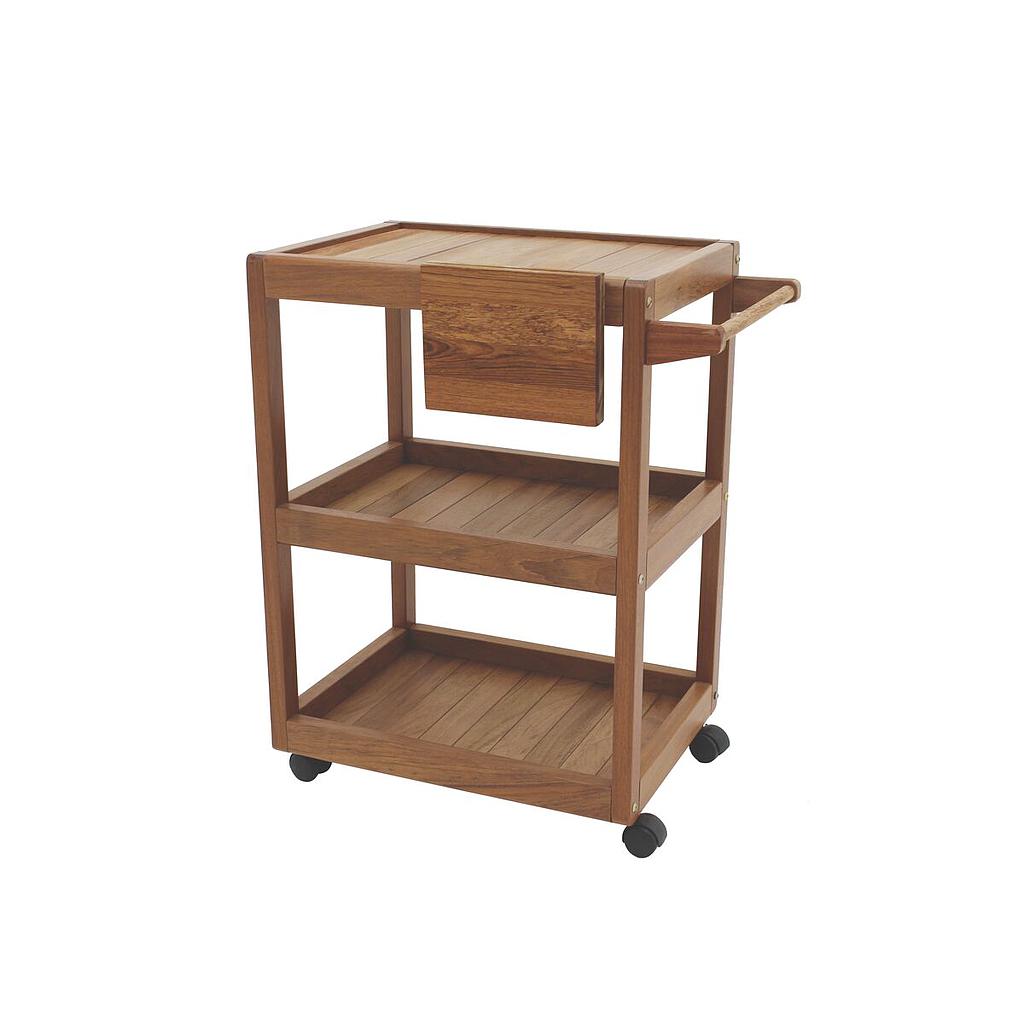 CARRO PARA SERVIR CHURRASCO 80X47X14 CM. CON SOPORTE