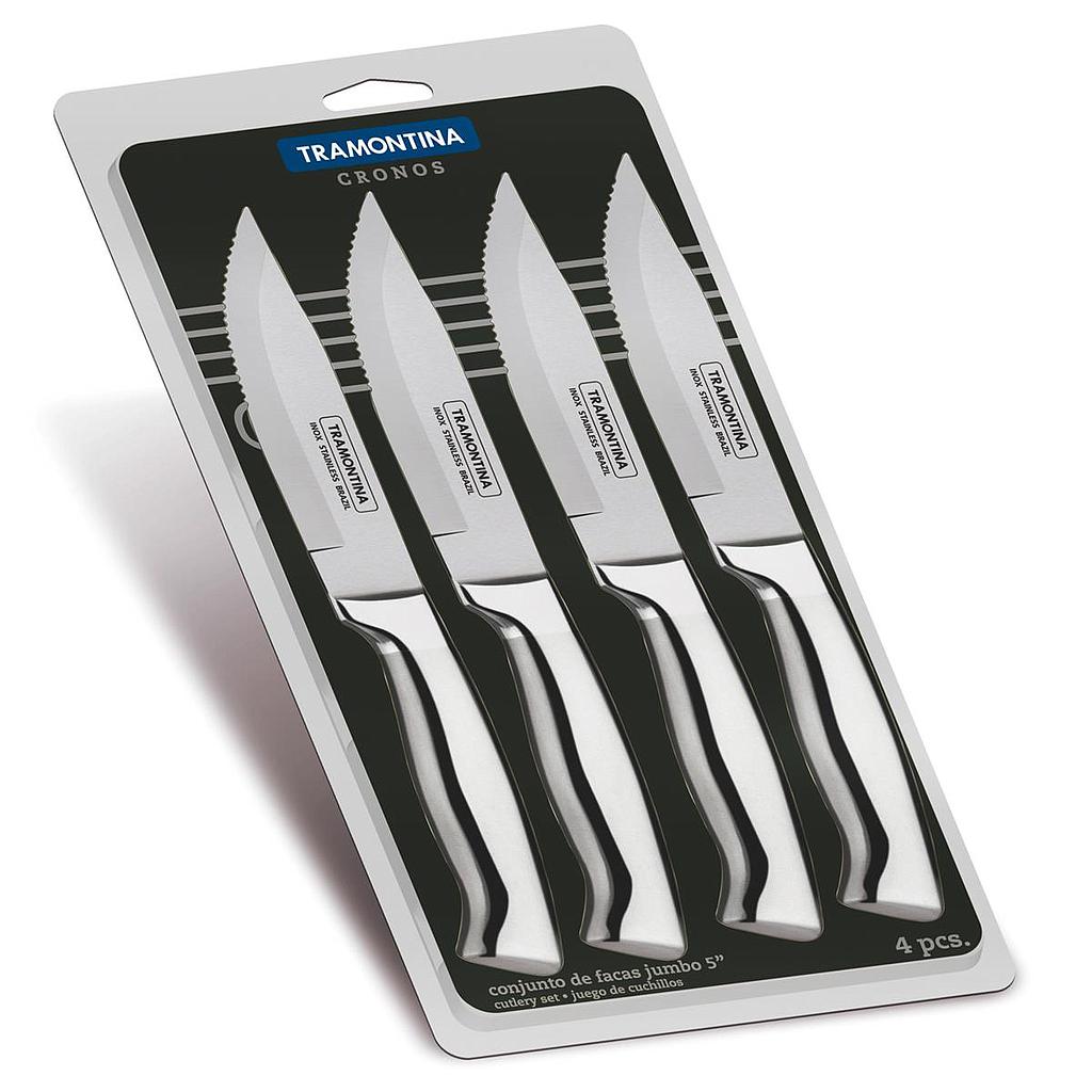 JUEGO DE CUCHILLOS JUMBO 4 PIEZAS CRONOS