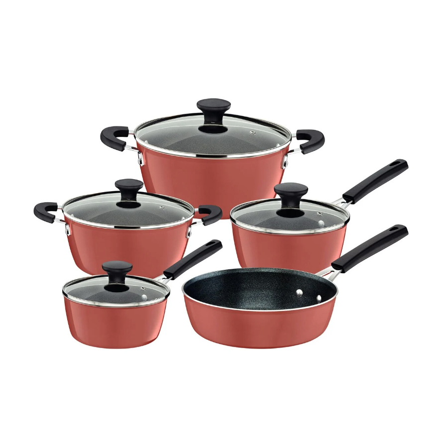 JUEGO DE OLLAS 5 PZAS GLENZ