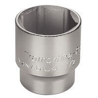 DADO HEXAGONAL EN ACERO CROMO VANADIO 33 MM - ENCASTRE 1/2"