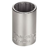 DADO ESTRIADO EN ACERO CROMO VANADIO 19 MM - ENCASTRE 1/2"