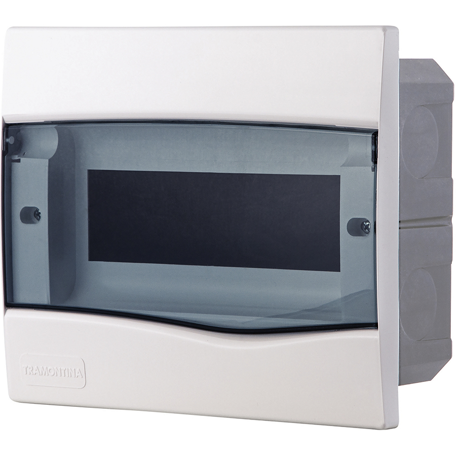 CUADROS PARA DISTRIBUICION DE EMPOTRAR CON TAPA TRASPARENTE - CAPACIDAD 9 DIN / 6 NEMA