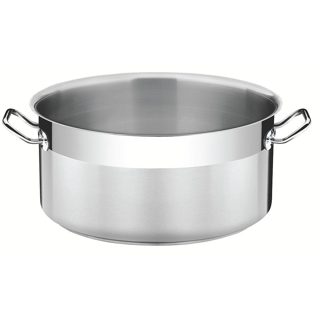 OLLA EMPRESARIAL SIN TAPA CON FONDO TRIPLE DE ACERO INOXIDABLE Ø 36CM- 22.3 LT S/TAPA