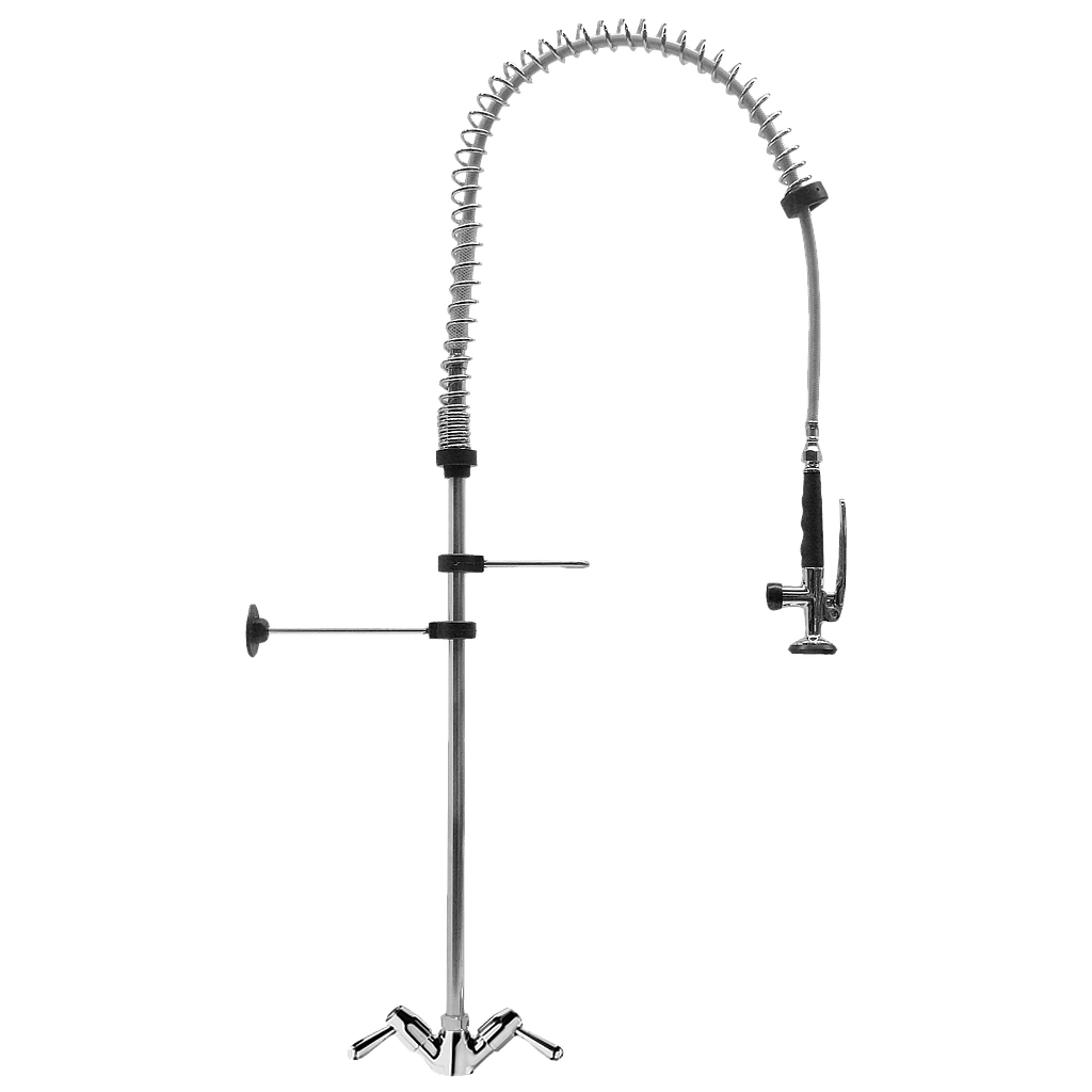 EXTENSIBLE CON MEZCLADOR PARA COCINAS INDUSTRIALES FIJACIÓN BANCADA