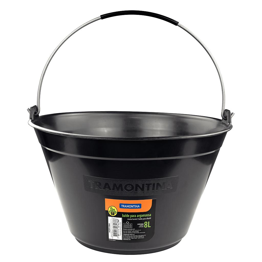 BALDE PLASTICO PARA ALBAÑIL, 8 L