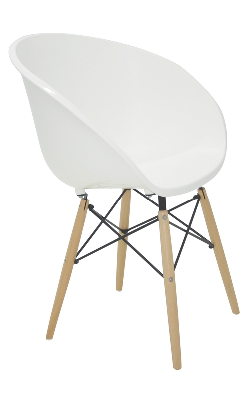 SILLON BLANCO BASE 3D ELENA