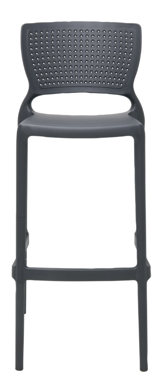 SILLA ALTA BAR GRAFITO SAFIRA