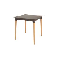 [92353109] MESA DIANA EN POLIPROPILENO MARRON CON PATAS DE MADERA