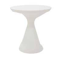 [92732010] MESA BLANCA Ø44 CM. SALUT