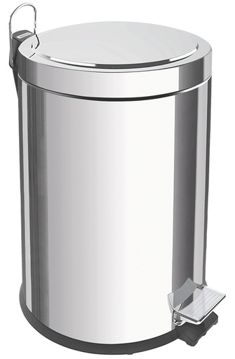 [94538105] BASURERO BRASIL 5 L, CON PEDAL, EN ACERO INOX.