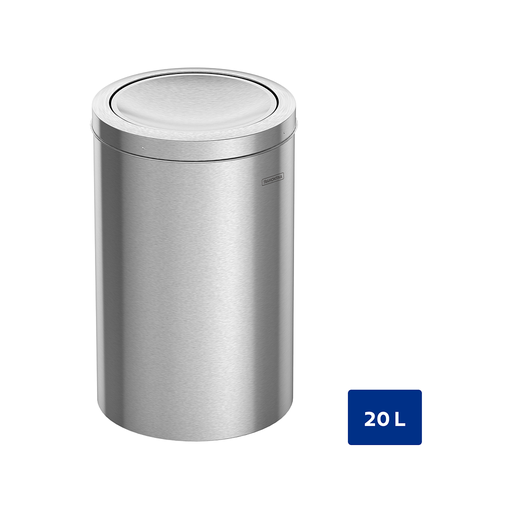 [94542120] BASURERO SWING 20 L, TAPA DE VAIVEN, EN ACERO INOX.