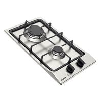 [94700421] PLACA DE COCCION GAS INOX DOMINO FF 2GX 30, EN ACERO INOX., 30X50 CM
