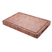 [13262640] TABLA DE MADERA INVERTIDA CUADRADA PARA CORTAR Y SERVIR CHURRASCO 50X50 CM.