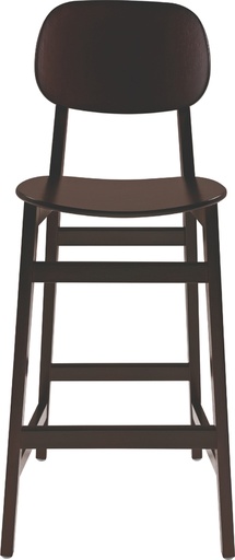 [14063410] BANCO ALTO DE MADERA TABACO LONDON