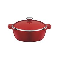 [20940726] CACEROLA ANTIADHERENTE CON TAPA 4,6 L. Ø 26 CM. LYON RED