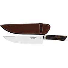 [21575198] CUCHILLO PARA CARNE 8" CON VAINA DE CUERO POLYWOOD