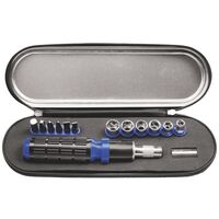 [43408323] ESTUCHE CON DADOS Y PUNTERAS - 14 PIEZAS