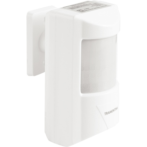 [57100121] SENSOR DE PRESENCIA 180° ARTICULADO FRONTAL BIVOLT  FOTOCELULA BLANCO