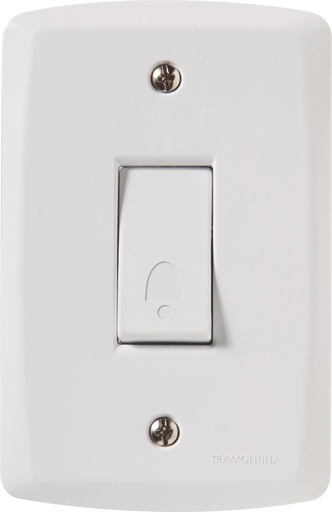 [57145007] CONJUNTO ARMADO 1 PULSADOR TIMBRE 10A 250V BLANCO LUX2