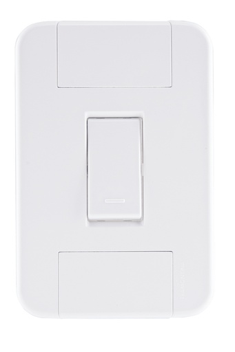 [57240001] CONJUNTO ARMADO INTERRUPTOR SIMPLE 10A 250V BLANCO TABLET