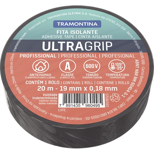 [57545502] CINTA AISLANTE 20M 0,18MM NEGRO