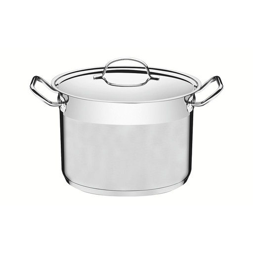 [62625240] OLLA EMPRESARIAL ALTA CON TAPA CON FONDO TRIPLE ACERO INOXIDABLE 7,8 L. Ø24 CM PROFESSIONAL