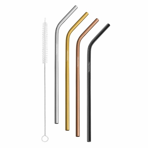 [64600133] JUEGO DE BOMBILLAS EN ACERO INOXIDABLE 5 PIEZAS