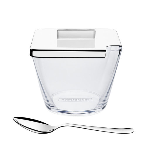 [64780500] AZUCARERO CON CHUCHARA QUADRATA