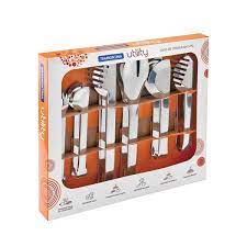 [66800103] JUEGO DE UTENSILIOS EN ACERO INOXIDABLE 6 PIEZAS UTILITY