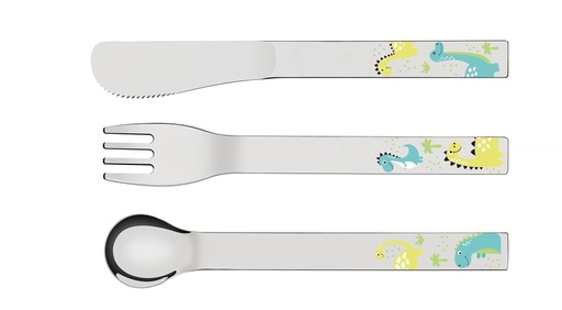 [66975004] JUEGO DE CUBIERTOS PARA NIÑOS EN ACERO INOXIDABLE 3 PIEZAS ALLEGRIA