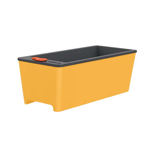 [78132607] MACETA AUTOIRRIGABLE AMARILLA, 12 L, EMBALAJE DE REGALO