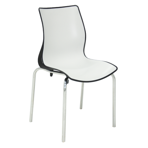 [92063910] SILLA BLANCA Y NEGRO MAJA