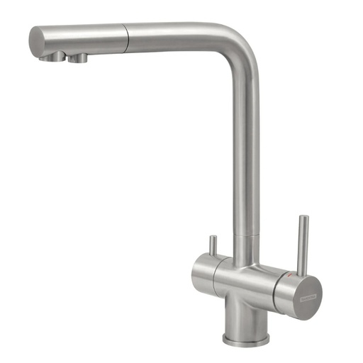 [94520025] - MEZCLADOR MONOCOMANDO MONDE FILTER PLUS, EN ACERO INOX. CON FILTRO 3M (desc)