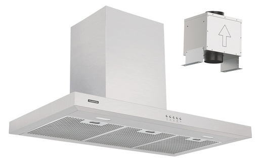 [95801023] - CAMPANA DE PARED DRITTA 90 SPLIT, PRIME, EN ACERO INOX., CON MOTOR EXTERNO, 90 CM