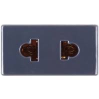 [57215029] MODULO TOMACORRIENTE 2P UNIVERSAL 10A-15A 250V GRAFITO