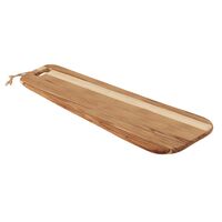 [13412351] TABLA DE MADERA TECA ANTIPASTO 48X19 PROVENCE