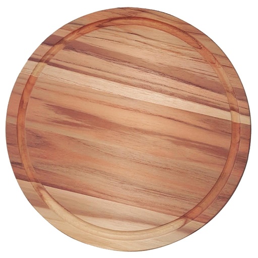 [13510051] PLATO DE MADERA  Ø23 CM. CHURRASCO