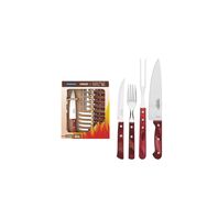 [21199789] JUEGO PARA CHURRASCO 14 PIEZAS POLYWOOD