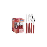 [23499028] JUEGO DE CUBIERTOS ROJOS 24 PIEZAS CARMEL