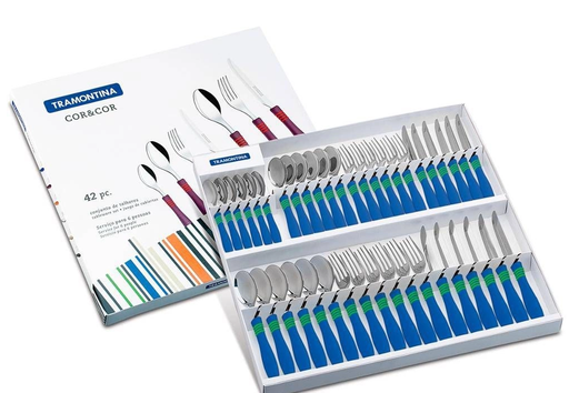 [23499156] JUEGO DE CUBIERTOS 42 PZAS COR&COR