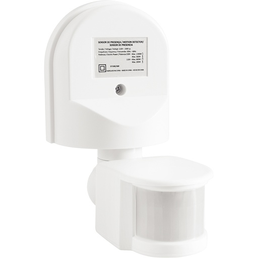 [57100180] SENSOR DE PRESENCIA 360° ARTICULADO PARA AREA SEMIABIERTA BLANCO