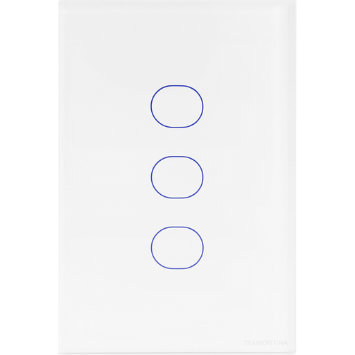 [57199002] INTERRUPTOR TOUCH 3 CH TRIPLE SMART BLANCO