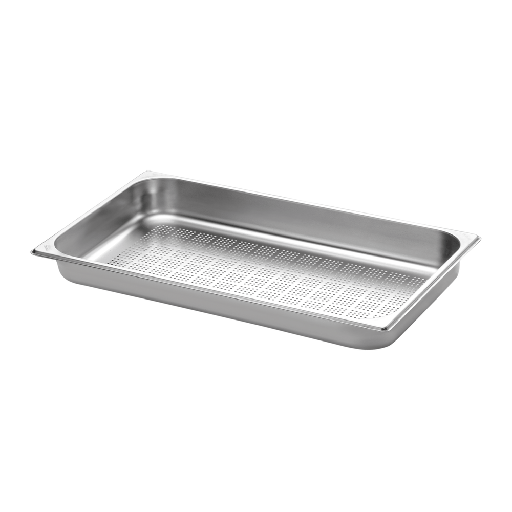 [61071043] CUBA PERFORADA 1/1 40MM EN ACERO INOXIDABLE SIN ASAS